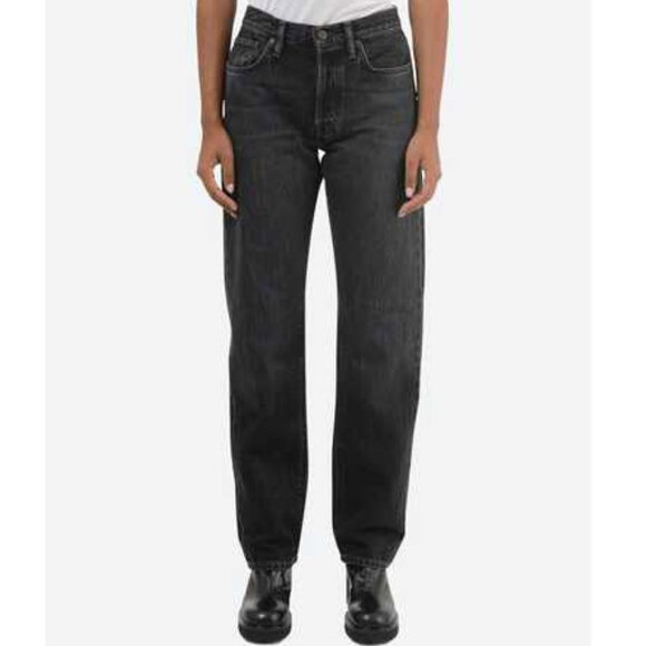 Acne Studios Blå Konst 1997 Used Black Metal Jeans 28 x 32 - Picture 1 of 10